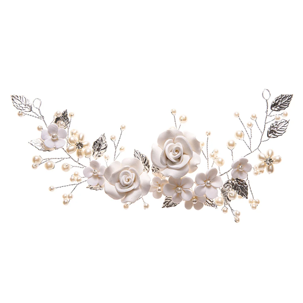 

1pc Wedding Exquisite Headband Bride Pearl Headdress Elegant Hairband Decor