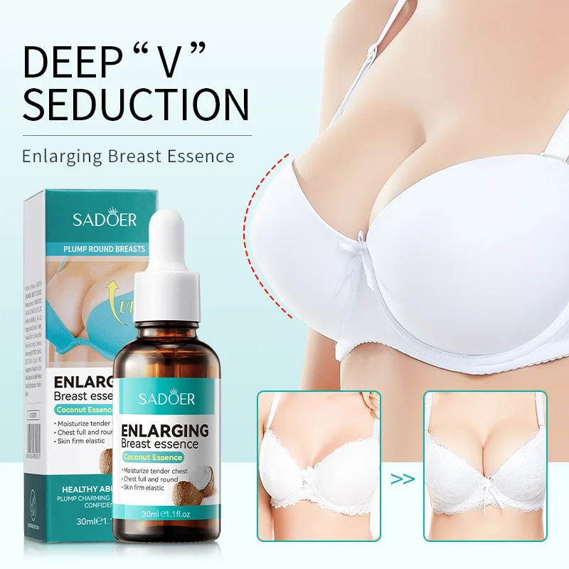 

ENLARGING Breast Essence Coconut Oil Moisturize Tender Chest Full and Round Skin Firm Elastic Essential Oils Massage Oil