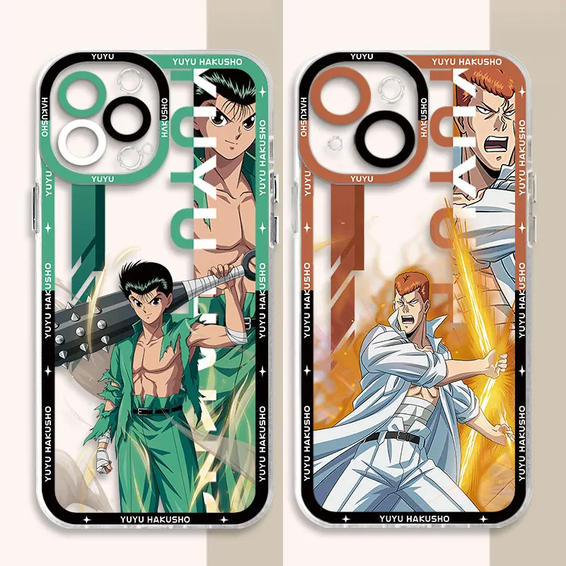 Чехол для Xiaomi Mi 11 Lite 11T Pro Poco X3 NFC X4 X5 M3 M4 Pro прозрачный мягкий чехол с аниме YuYu Hakusho