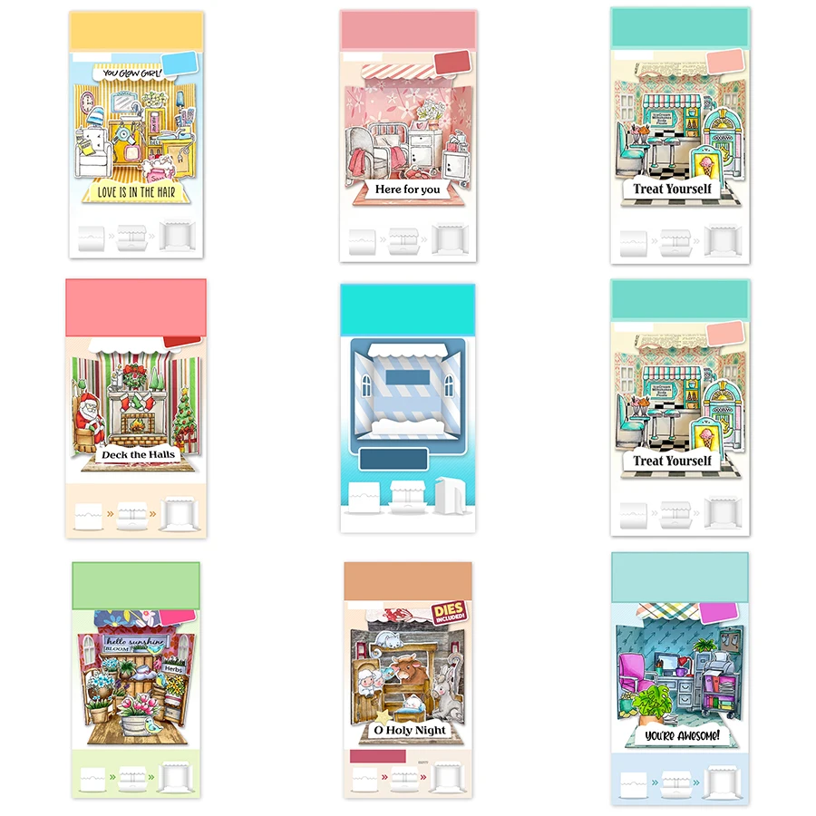 

Новинка 2022, выдвижная коробка для спичек, конверт, подарок, прозрачные штампы и металлические пресс-формы для творчества, создание слов, поздравительная открытка, скрапбукинг