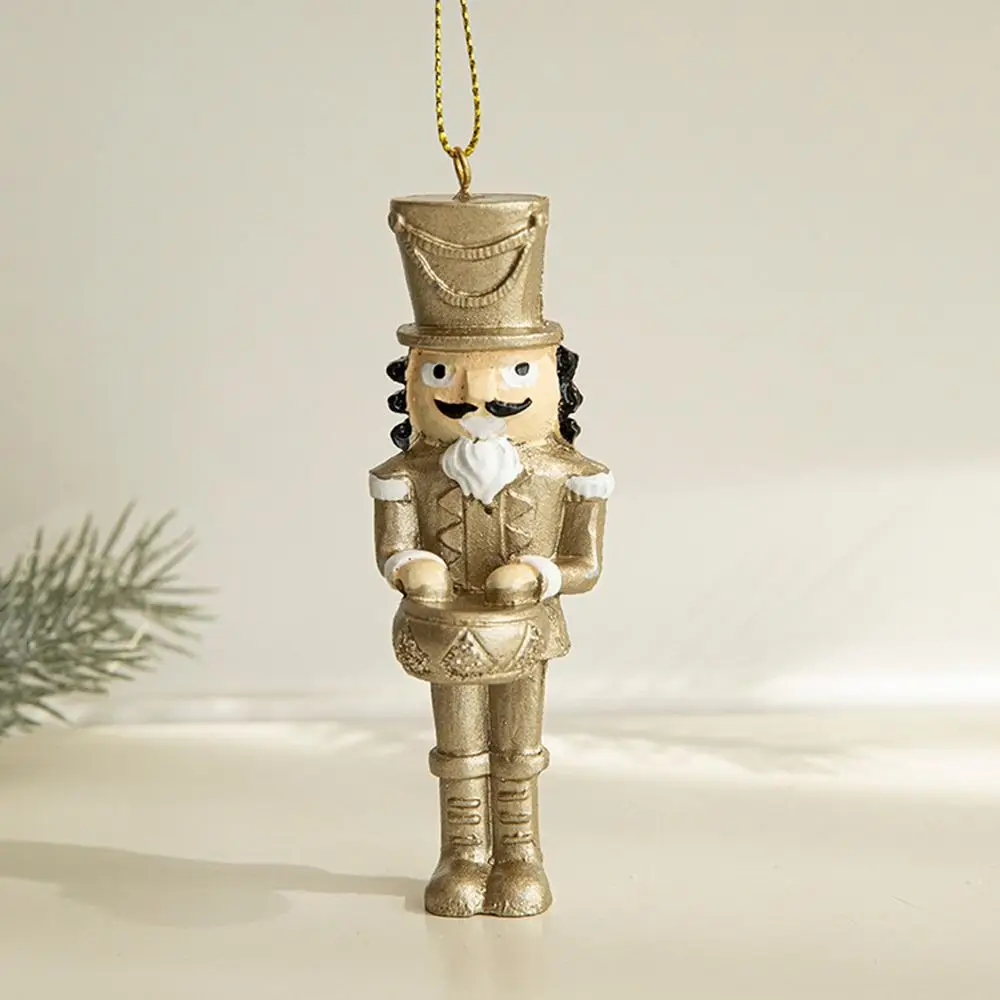 Золотые рождественские подвесные украшения Олень Лошадь Подвески из смолы Ангел