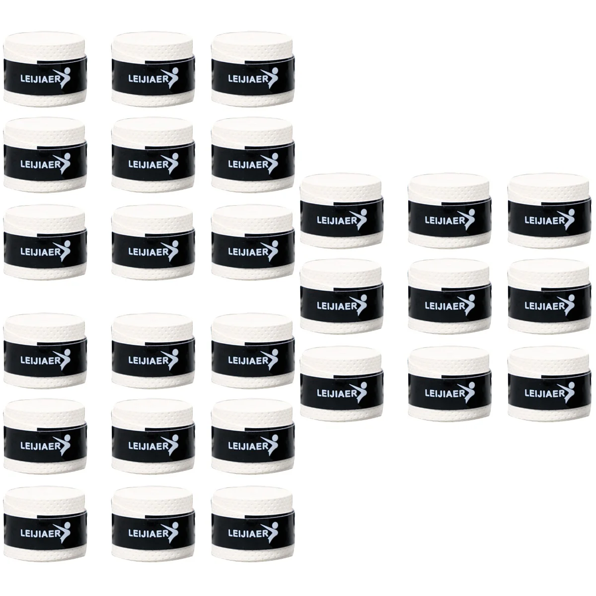 

30 PCS Durable Comfortable Sweat Absorbent Anti-Slip Racket Wrapping Bands Tennis Grip Tape for Tennis Fishing Pole Pickball