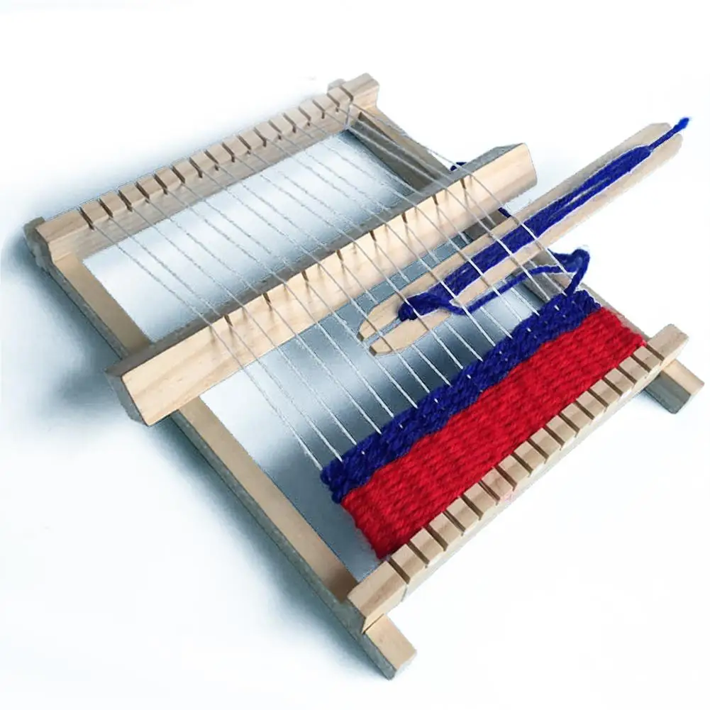 

DIY Hand-Knitting Wooden Loom Toys Children Weaving Machine Interllectural Development Technology Production