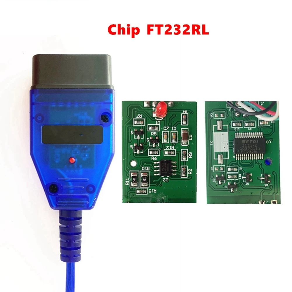 10 шт./партия OBD2 USB Диагностический кабель для VAG KKL 409 с чипом FTDI FT232RL автомобильный