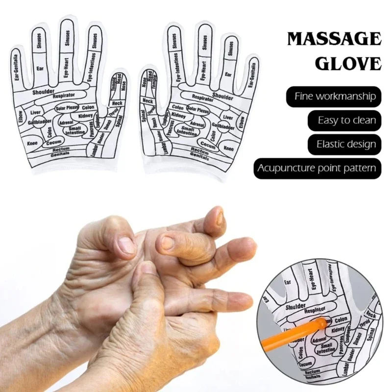 

Инструмент для рефлексологии рук, утепленные хлопковые перчатки для точечного массажа, многоразовые физиотерапевтические с точек