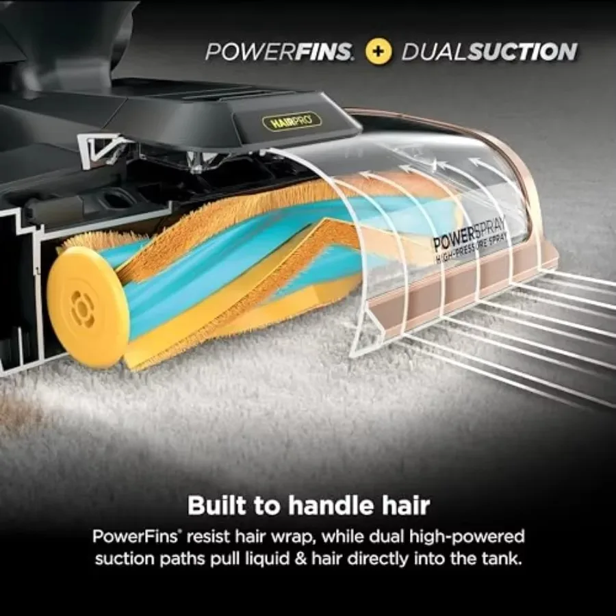 Фото Пылесос для ковров и обивки FirmHome StoreCarpetXpert HairPro Upright, ручной очиститель StainStriker для удаления стойких пятен и O №5