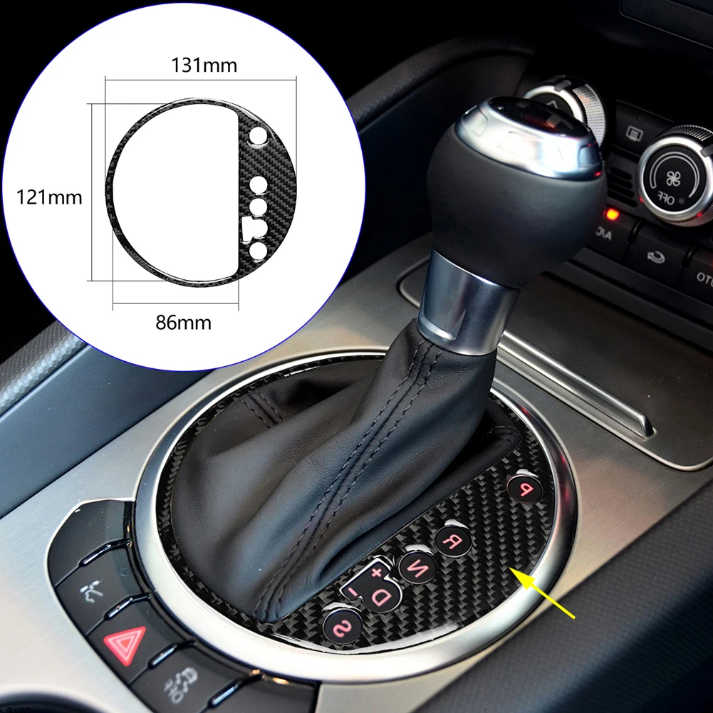 

Для правого руля Audi TT TTS 8n 8J MK123 2008-2014, центральная консоль из углеродного волокна, декоративная наклейка на панель переключения передач, отде...