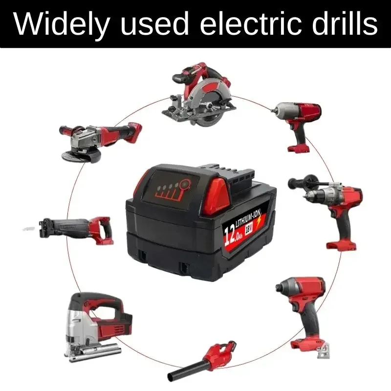 Литий-ионный аккумулятор 18 в для Milwaukee M18B5 XC 6 0/9.0A/12.0Ah зарядное устройство