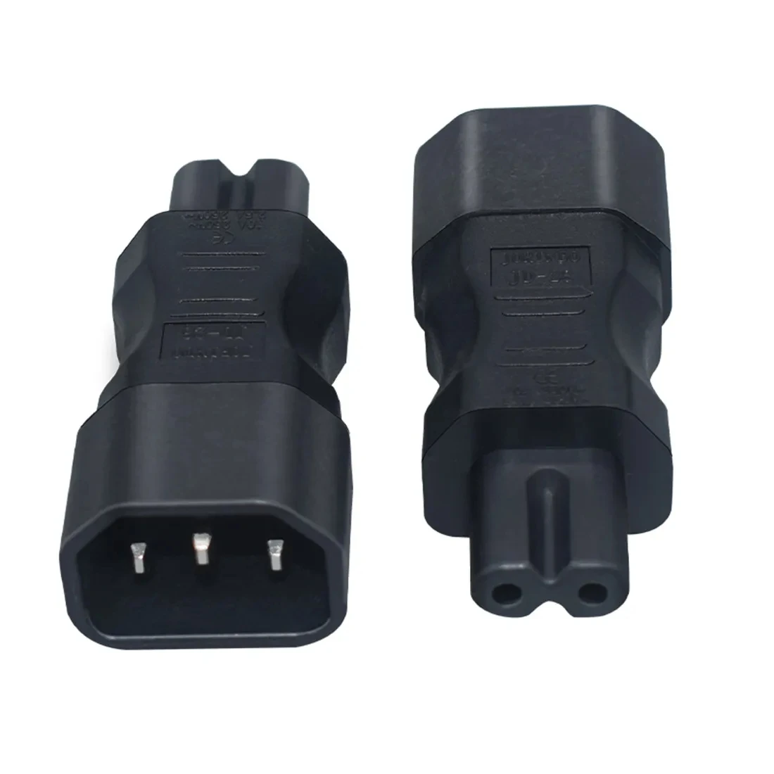 

10pcs C14-C7 Conversion Socket IEC 320 C14 to C7 Extension Conveter PDU UPS Outlet Inline Cable Universal AC Power Adapter Plug