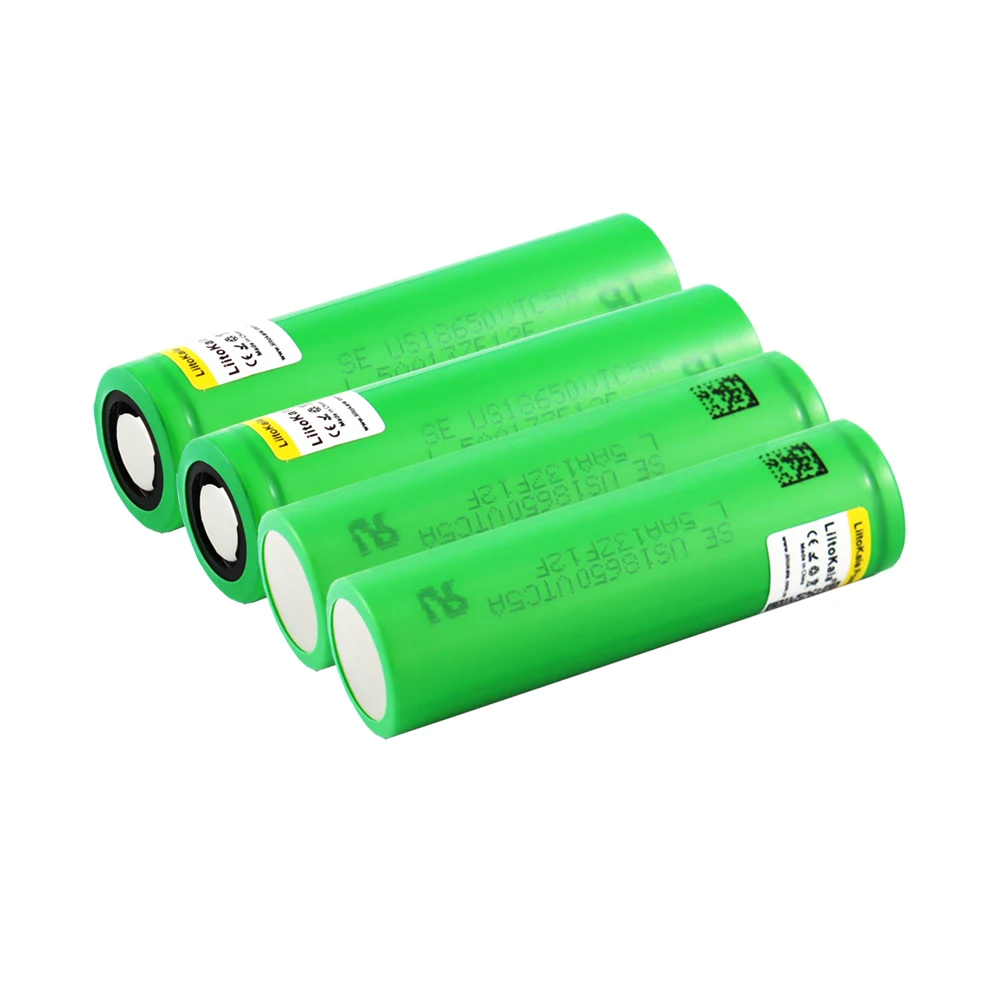 4pcs LiitoKala 18650 35a vtc5a Genuine 3.6V US18650 2600mAh Continuous 40A vap + box | Электроника