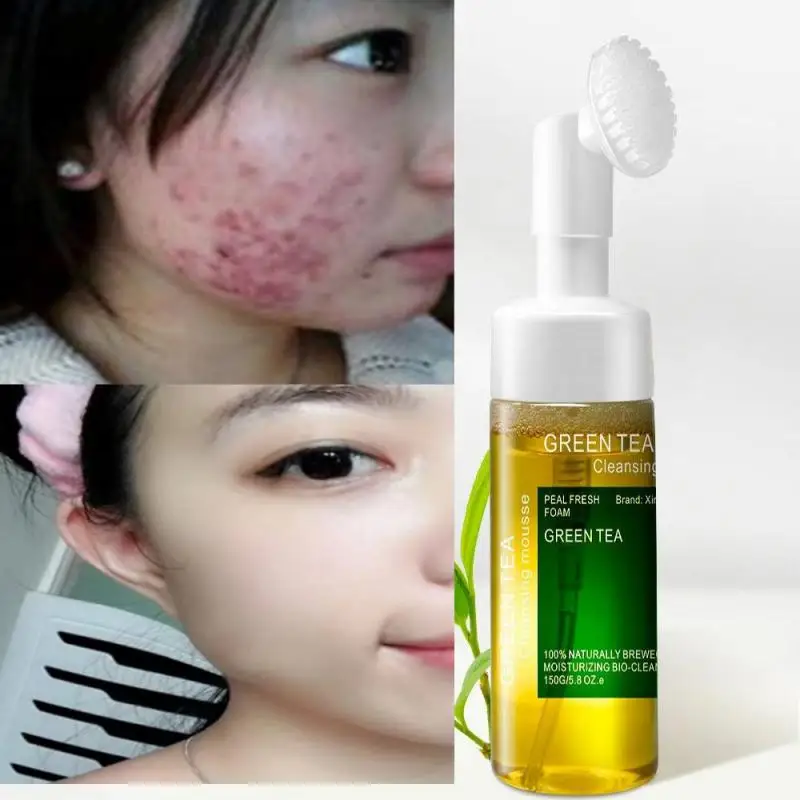 

Face Cleanser Hyaluronic Acid Moisturizing Cleansing Foam Cleansing Mousse Scrub Anti Acne Oil Control Shrink Pores Skin Care