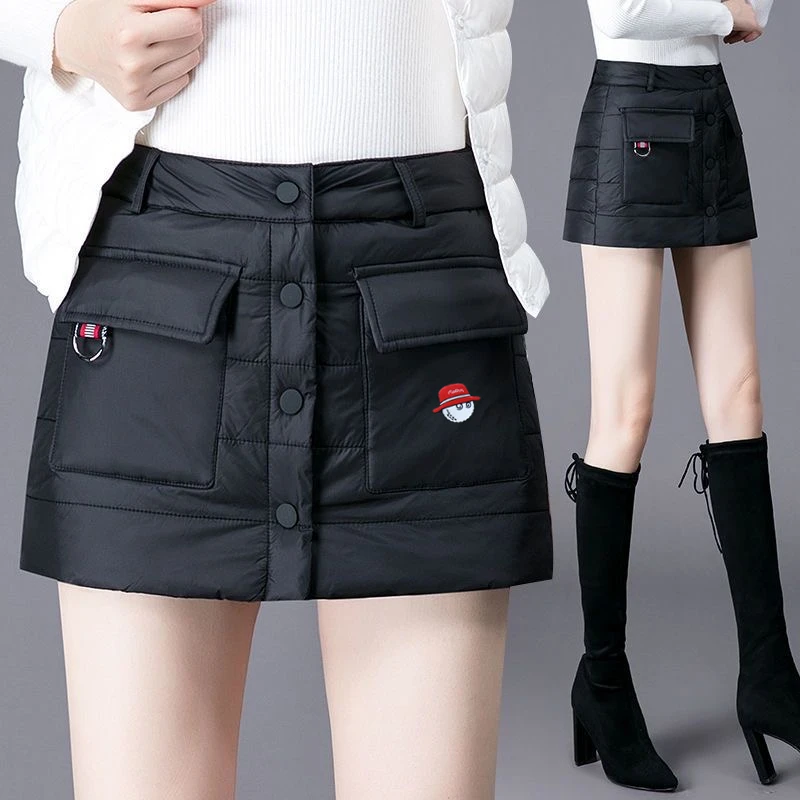 Women's Golf Shorts 2022 Autumn Winter Paris Gates Golf Wear Women Malbon Golf Skirts Horse Keep Warm Malbon Golf Clothing