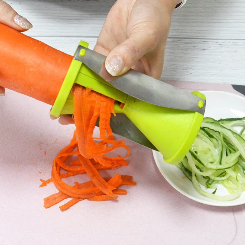 

Rotating Spiral Shredder Hourglass Grater Peeler Fruit Potato Carrot Radish Slicer Kitchen Gadgets Vegetable Cutter Cooking Tool