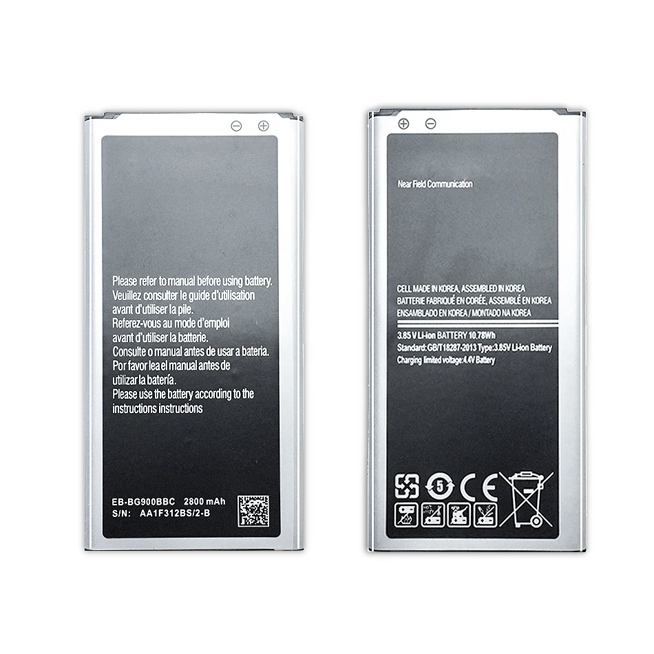

Новый EB BG900BBE Аккумулятор для замены для Galaxy S 5 SM G900 G900S G900I G900F G900H 2800mAh Мобильный телефон Batteria