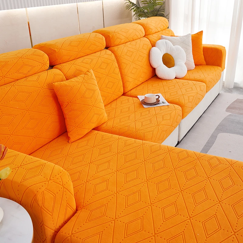 

Вязаный жаккардовый чехол на диван, моющийся эластичный чехол, подушка для дивана в гостиной, дом, отель, 1 шт.