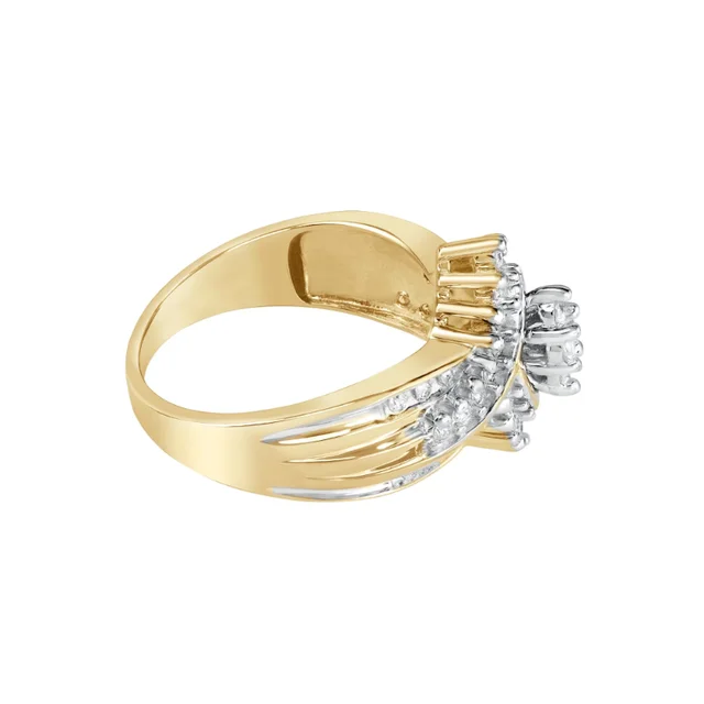 1/2 Carat T.W. Diamond "Shimmering" Women's Engagement Ring in 10k Yellow Gold by Keepsake 3