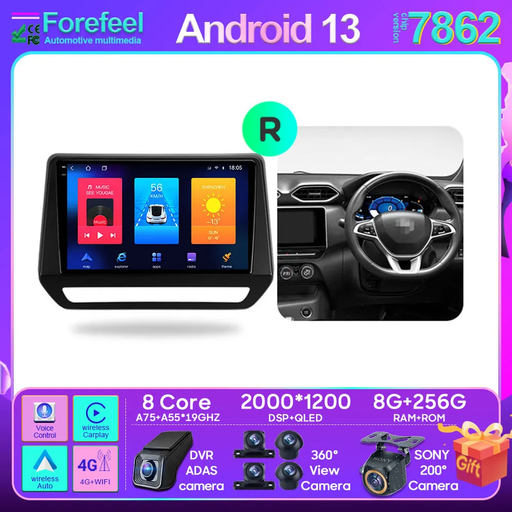 

For Renault Triber 2019 - 2020 For Nissan Magnite 2021 Right Hand Driver Android Car Stereo Unit Multimedia Radio Video Player