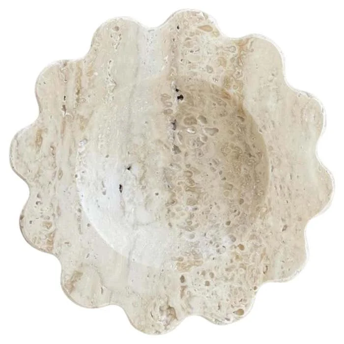 

Contact us inquiry Natural Beige Travertine Round Tray 5'' Honed Marble Dish For Decoration Mini Sun Scooped Dish