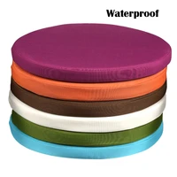 45cm outdoor waterproof round chair cushion with filling replacement deep seat cushion for patio furniture chair bench