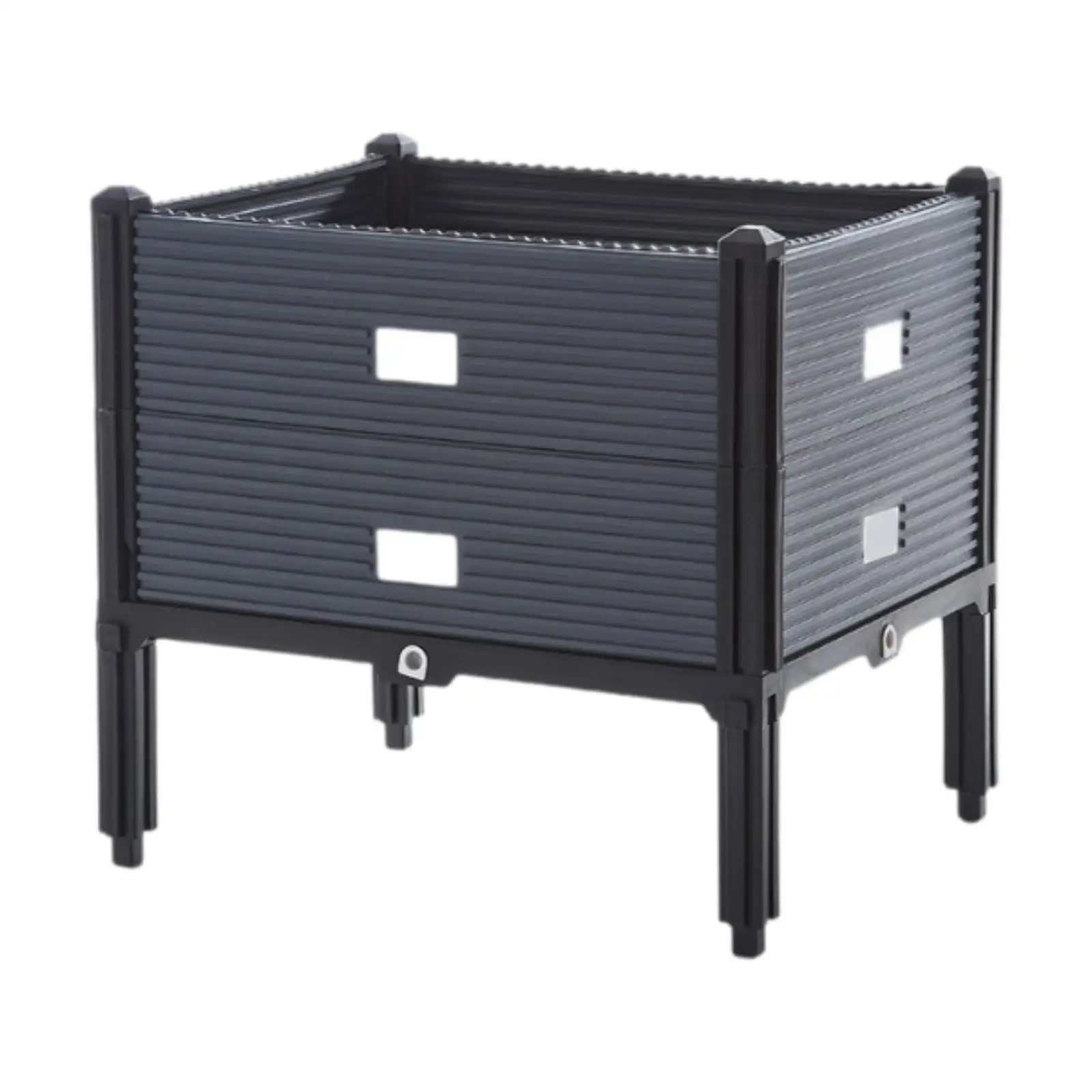 Штабелируемый ящик для цветов растений контейнер с дренажным отверстием