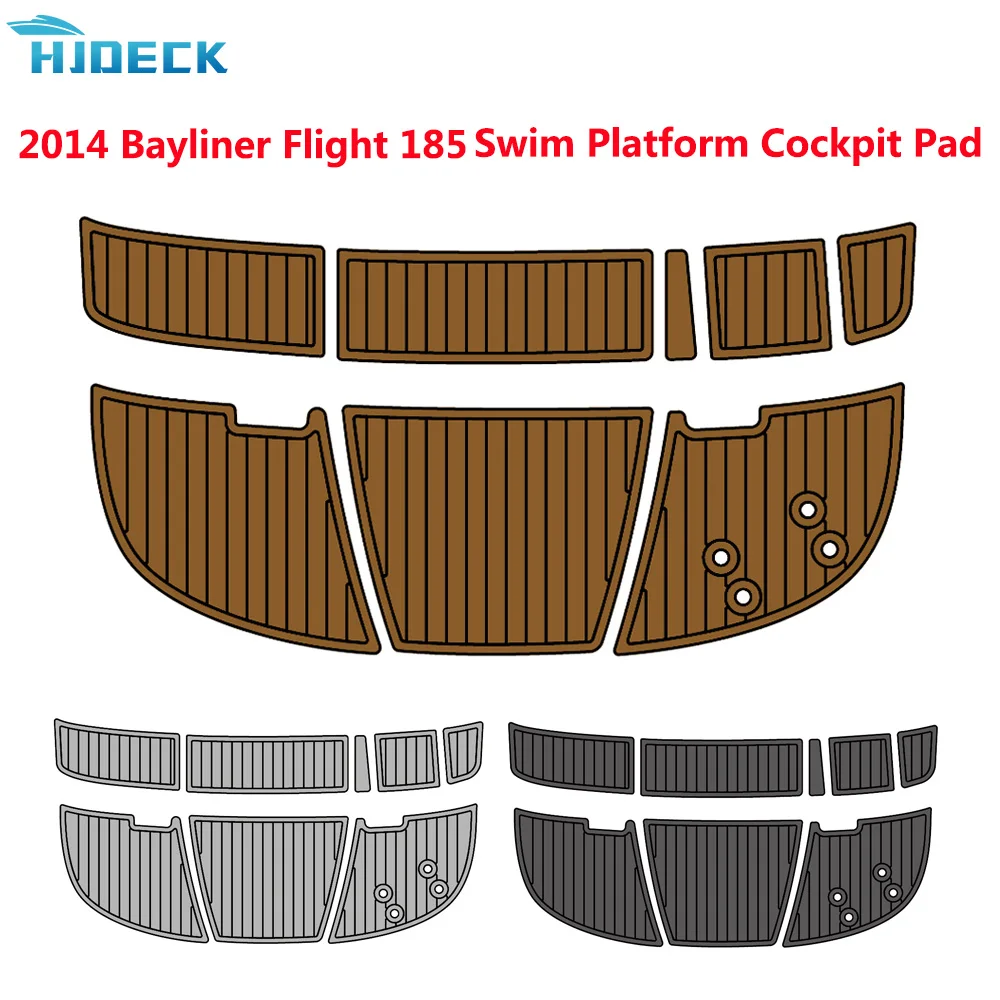 Комплект морской палубы для Bayliner Flight 185 тиковая пена EVA коврик лодки напольный