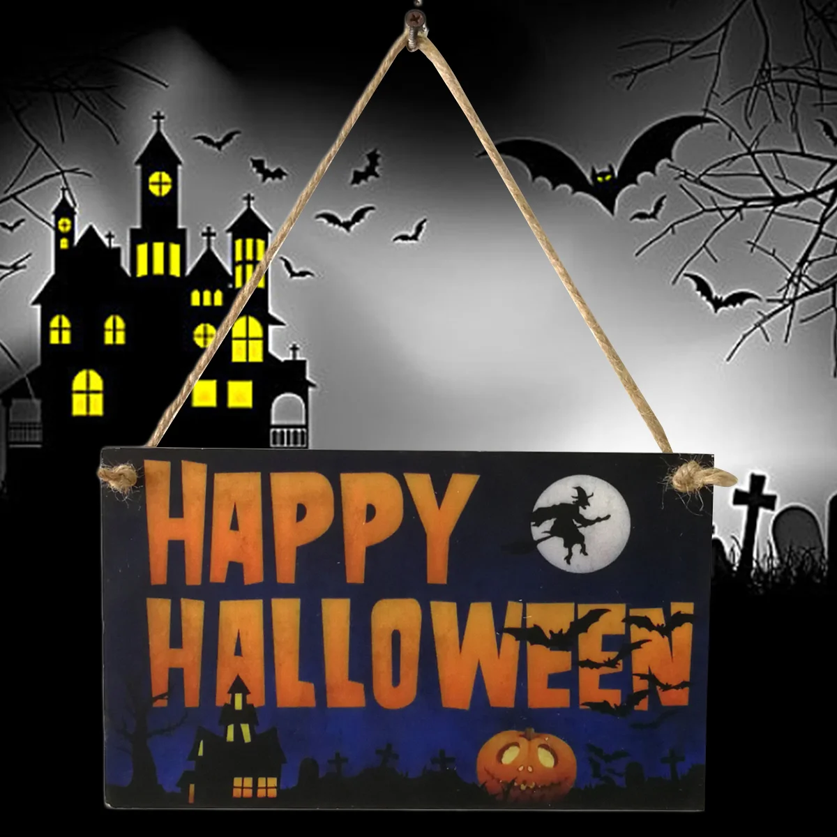 

Creepy Porch Signs Ornaments Door Sign Plaque