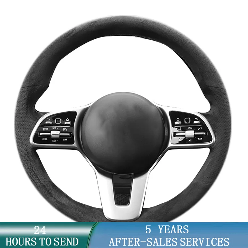 

Customized Car Steering Wheel Braid Cover Fashion Anti-Slip Wear-Resistant For Benz GLA CLA GLE E200L C200L C200 C250 C300