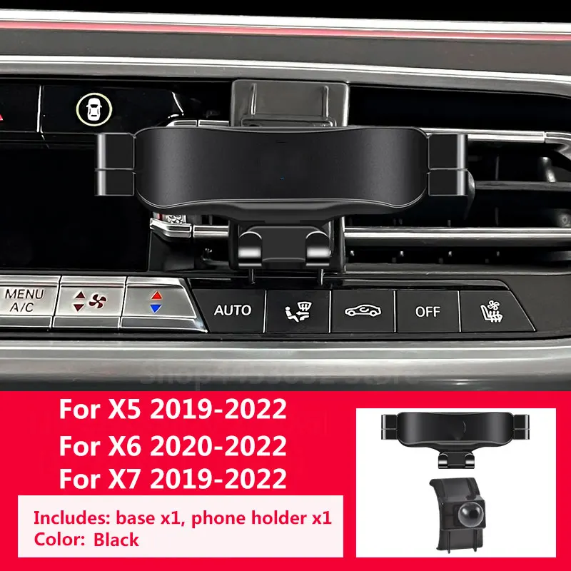 

Car Phone Holder for BMW X5 G05 F15 X6 G06 F16 X7 G07 Gravity Navigation Special Bracket Rotatable Support Clamping Accessories