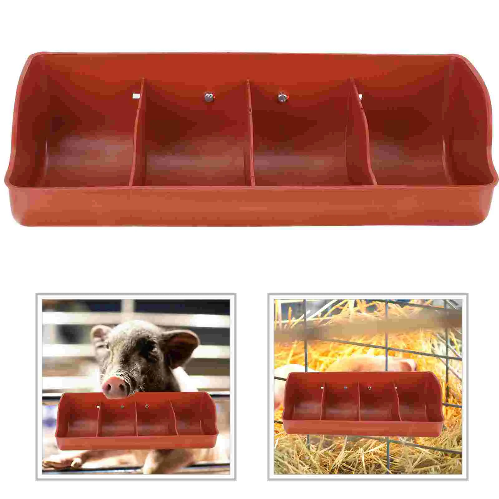 

Plastic Container Feed Bucket Feeding Supplies Horse Feeder Goat Hay Multi-slots