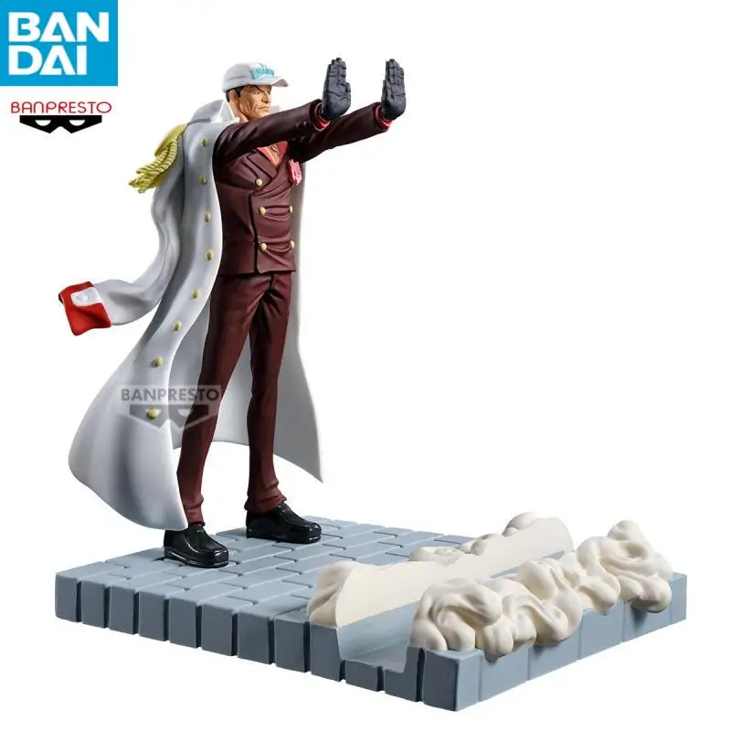 Фото В наличии подлинная фигурка BANDAI NAMCO ONE PIECE FigLife Sakazuki Borsalino Kuzan ПВХ аниме фигурка модель держатель для мобильного телефона игрушка в подарок №4