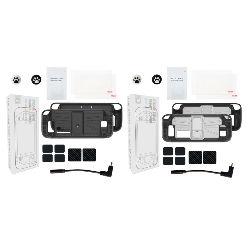 

for Steam Deck Kickstand Housing with Skin-friendly Sticker Joystick Cover