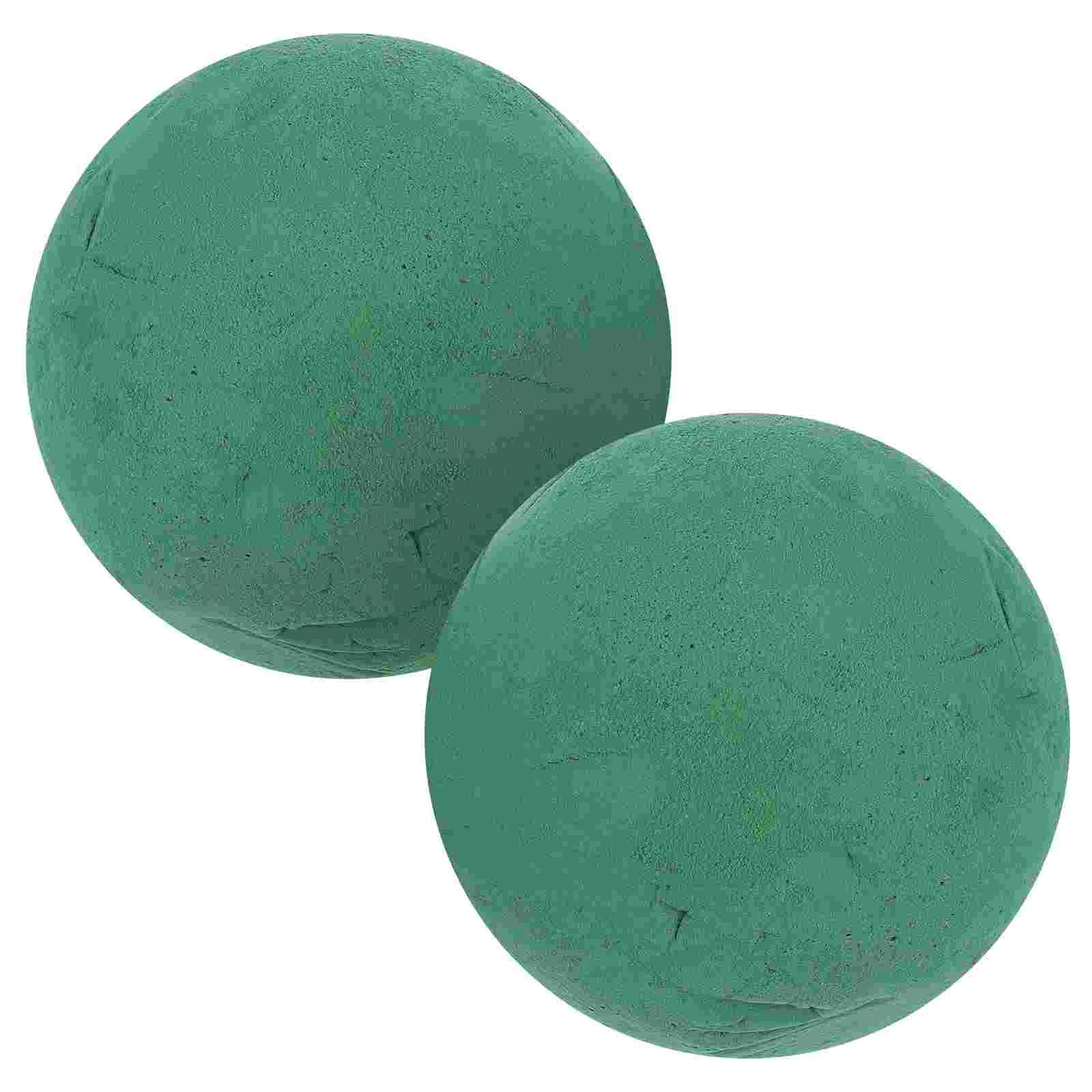 

2PCS Floral Sphere Floral Wet Green Fresh Floral Blocks Florist Supplies for DIY Home Garden Wedding Decoration Favors