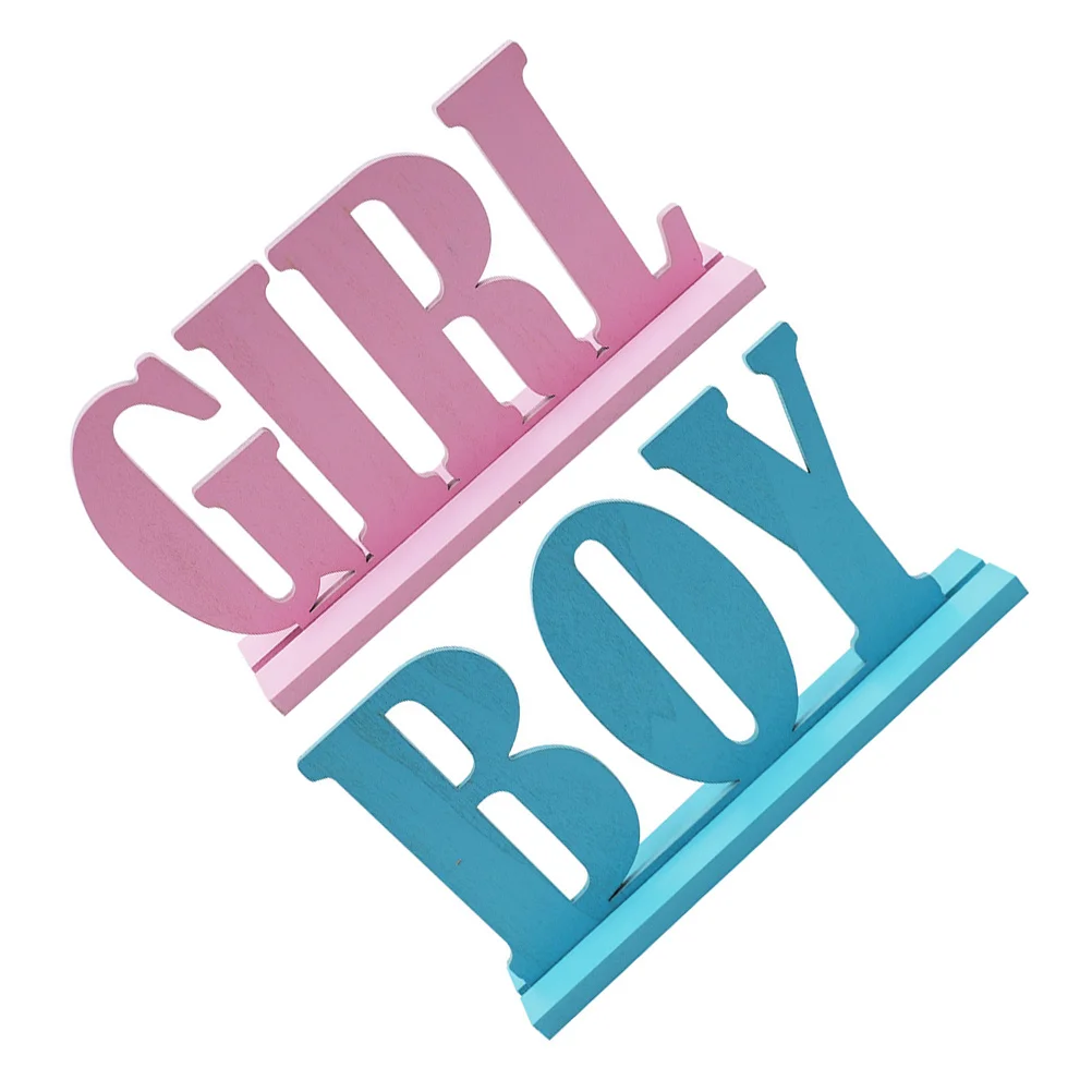 2 шт. деревянные украшения для детского душа вечеринки с раскрыванием пола