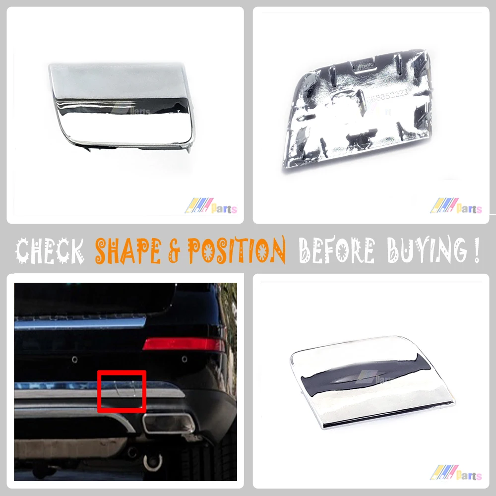 Хромированная задняя крышка для 15-19 Mercedes W166 X166 Facelift GLE GLS GL ML 350 55 1668852323