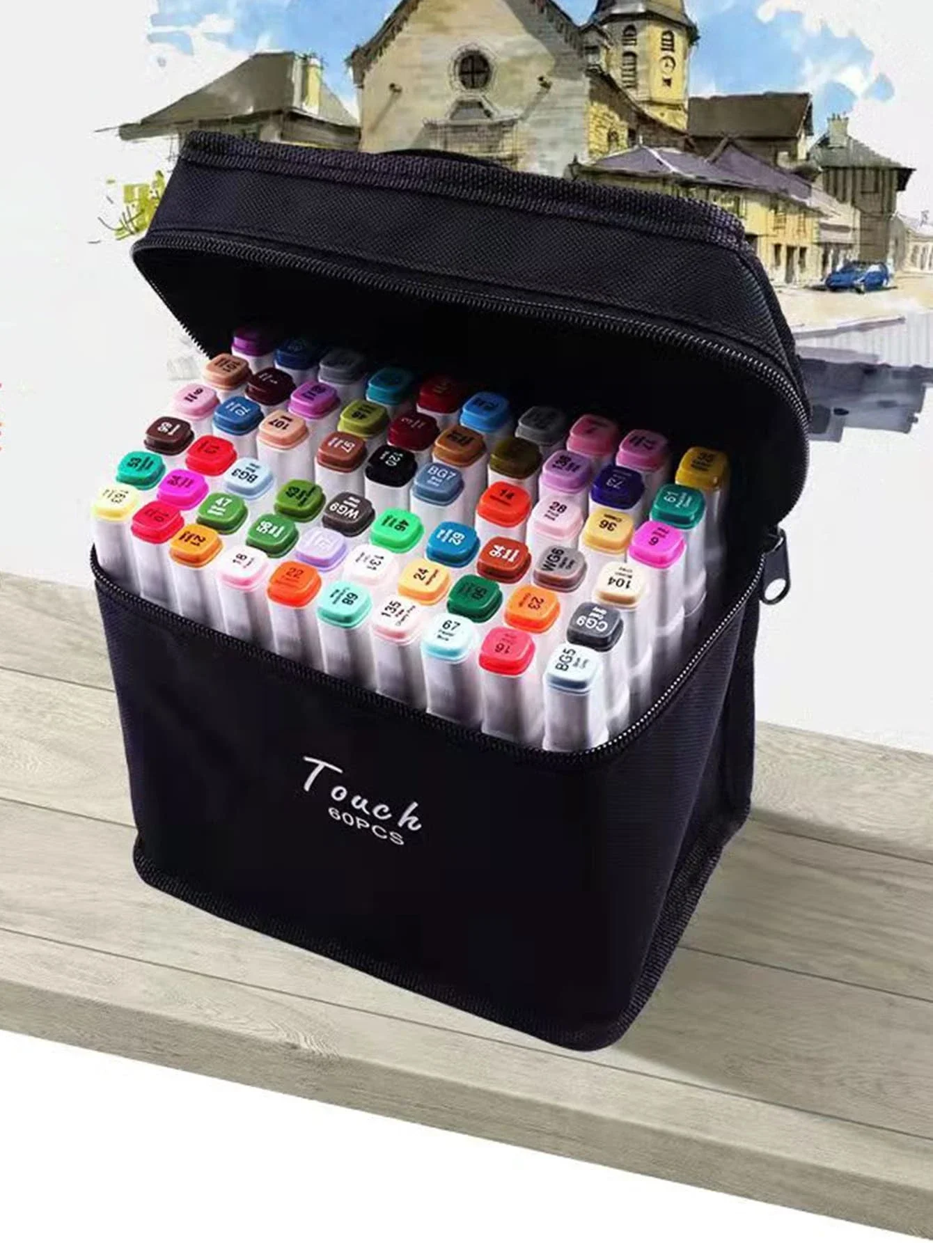 

60pcs Mixed Color Marker With 5pcs Gel Pen