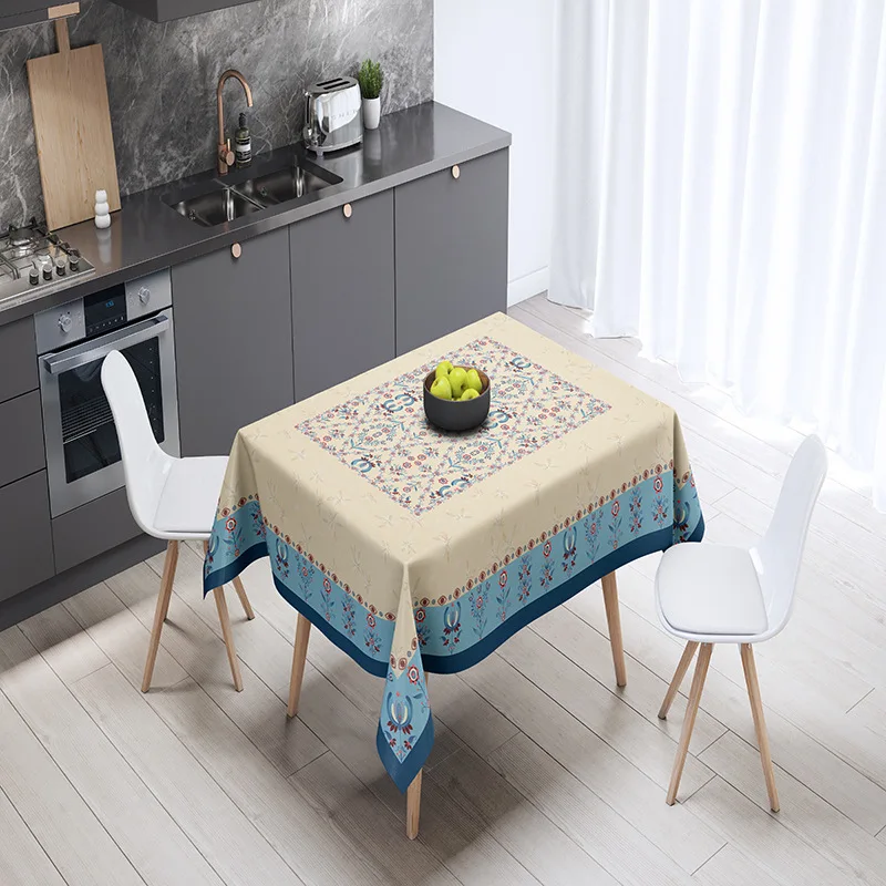 

PD81|Nordic ins style tablecloth cotton and linen waterproof tablecloth restaurant coffee table photography
