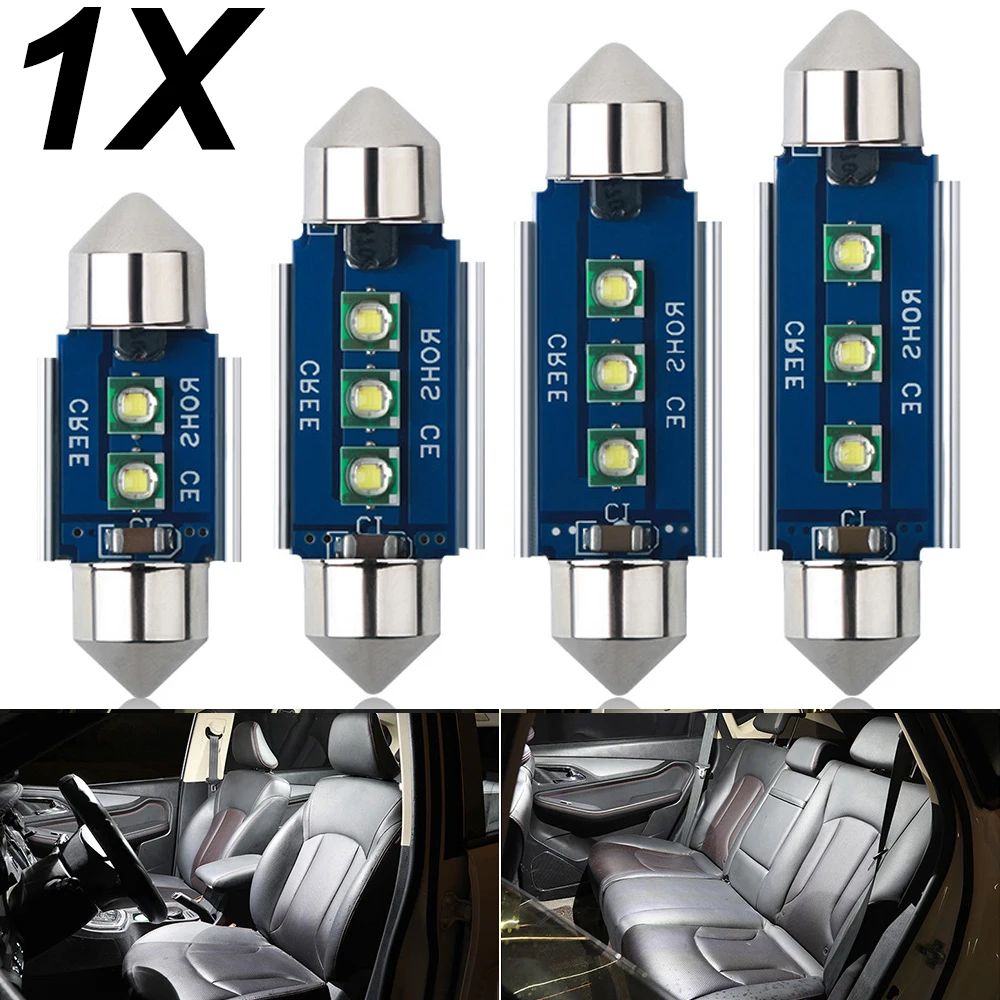 

1X C5W Led C10W Festoon Light Interior Light 31mm 36mm 39mm 41mm Car LED 2/3 Chips Leds Doom Lamp Reading Light 12V High Quality