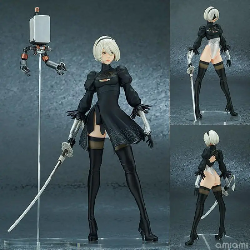 

28CM NieR:Automata Game YoRHa No.2 Type B Miss 2B Sexy Anime Figure 1/6 Game Collectible Model Figurine Room Decoration Toy Gift