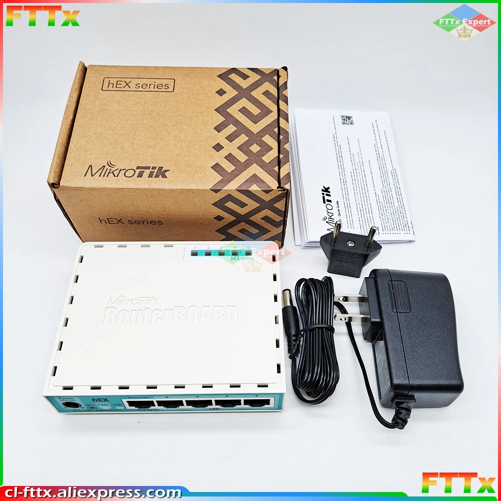 

100% Оригинальный маршрутизатор MikroTik Gigabit Ethernet hEX RB750Gr3 поддерживает 5 портов Ethernet 100/1000 Мбит/с