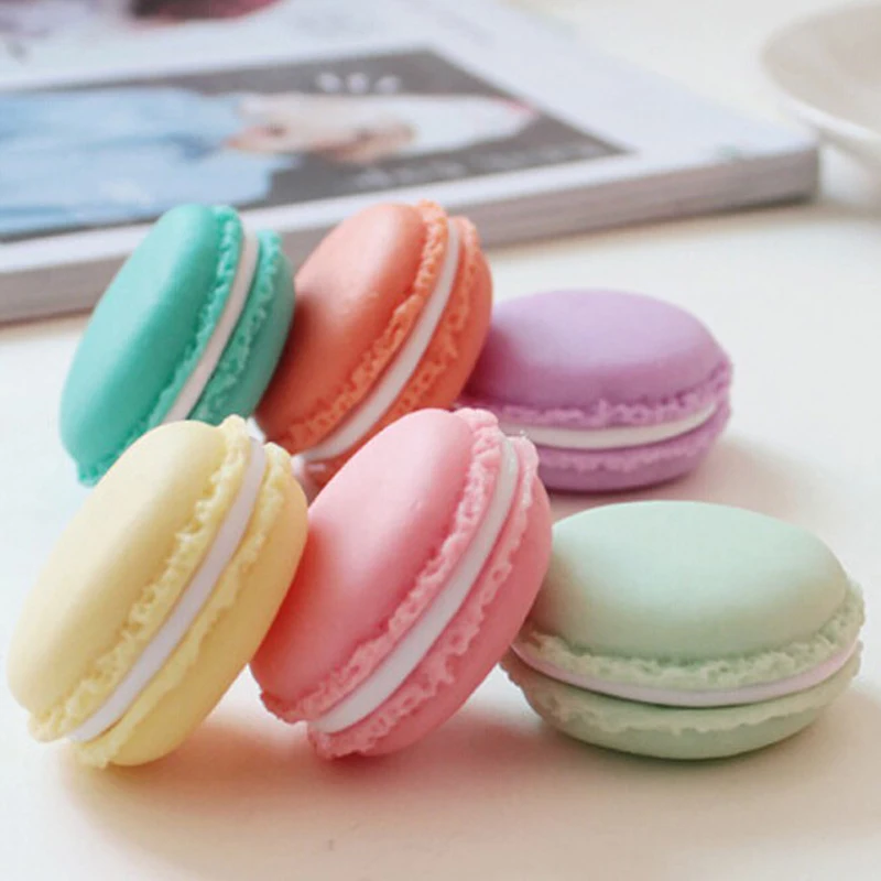 

1PCS Portable Candy Color Mini Cute Macarons Organizer Storage Box For Jewelry Ring Necklace Storage Small Items Tool