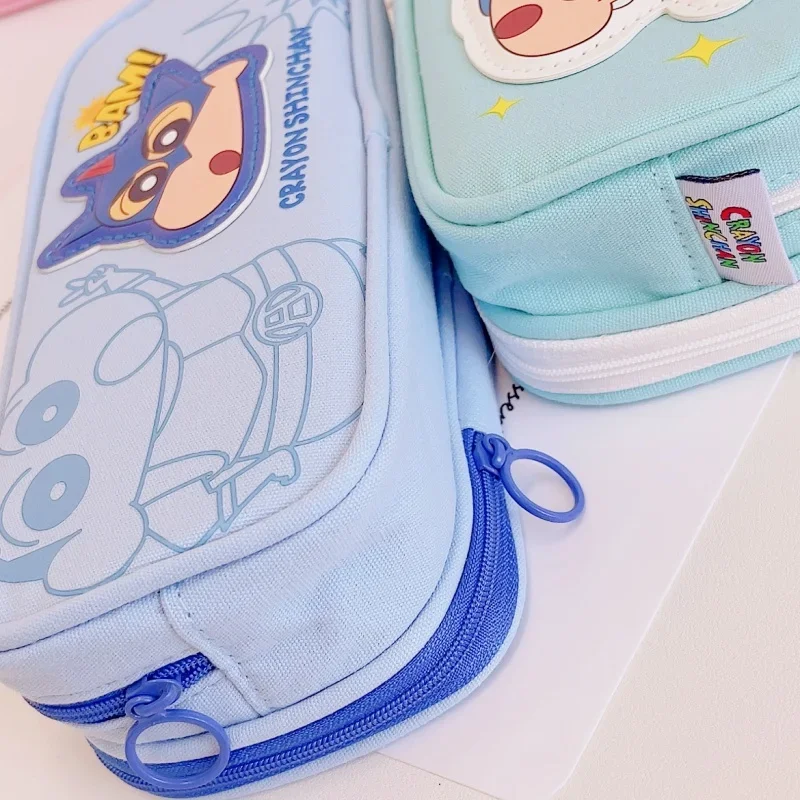 Kawaii Crayon Shin Chan двухслойная ручка Женская милая Аниме Холст Shin-chan панда карандаш