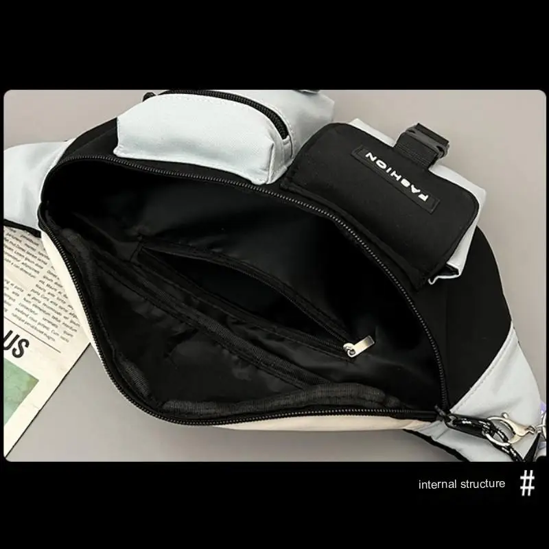 Macaron Chest Bag for Couple Sports and Leisure, Large Capacity,Versatile,and Convenient Phone Sling Travel Crossbody Tote