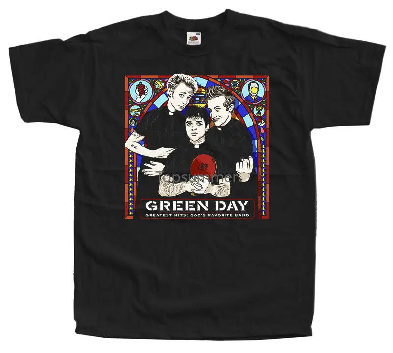 

Green Day Album Cover Billie Joe Armstrong Dtg T Shirt Black Sizes S-3Xl