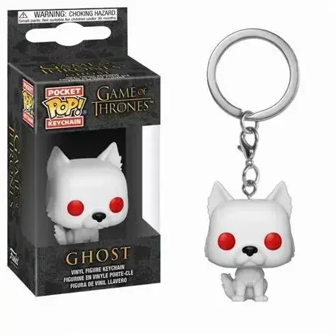 Фото FUNKO pop Movie TV Game of Jon Snow Daenerys Davos Ghost Night King Thrones Tylion Drogon KeyChain Фигурка Модель Коллекционные игрушки №5