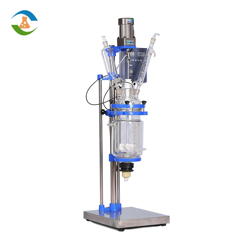 Лабораторный 3л химический двойной стеклянный реактор цена |