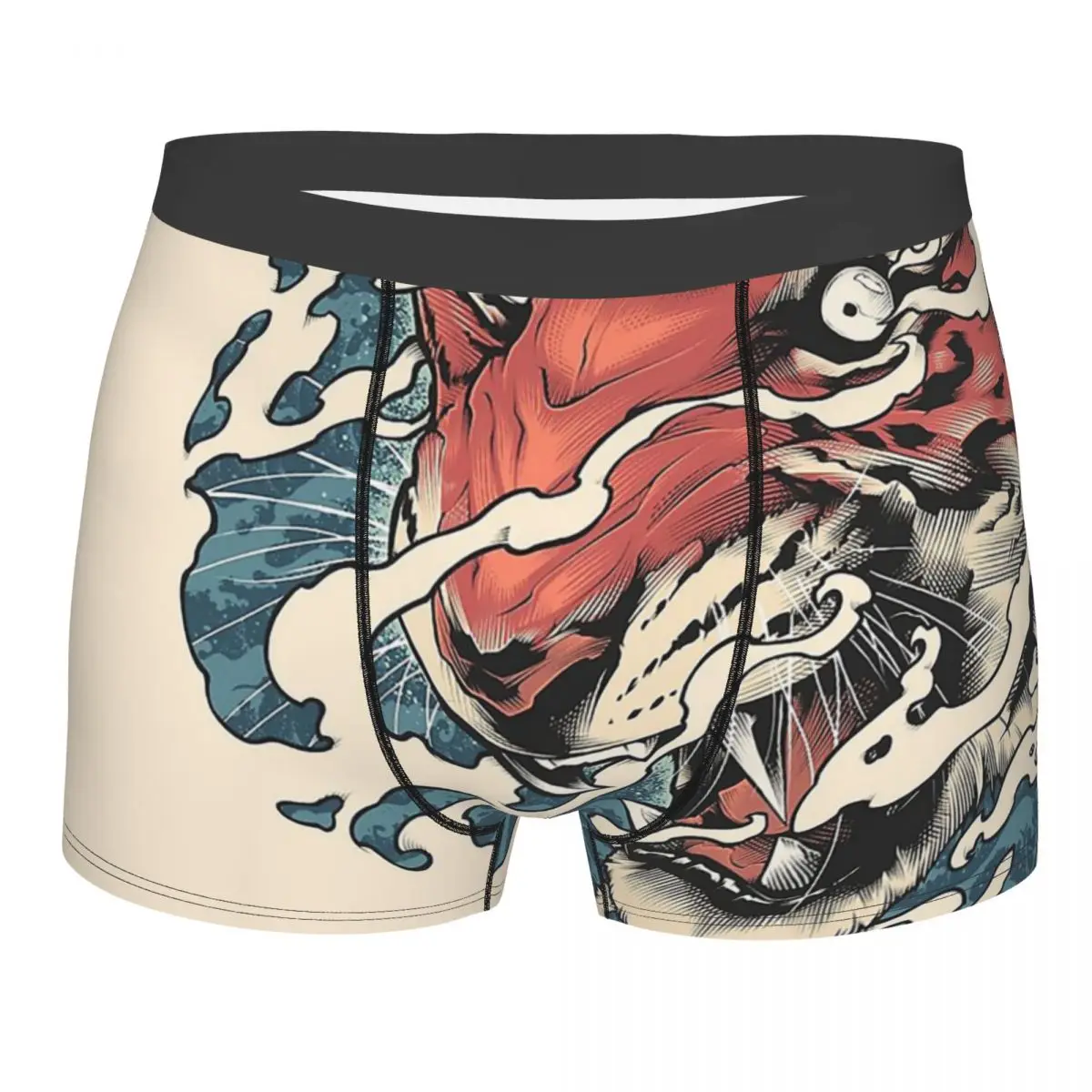 

Man Tora Japanese Tiger Underwear Samurai Oni Hannya Demon Japanese Boxer Briefs Shorts Panties Male Underpants Plus Size