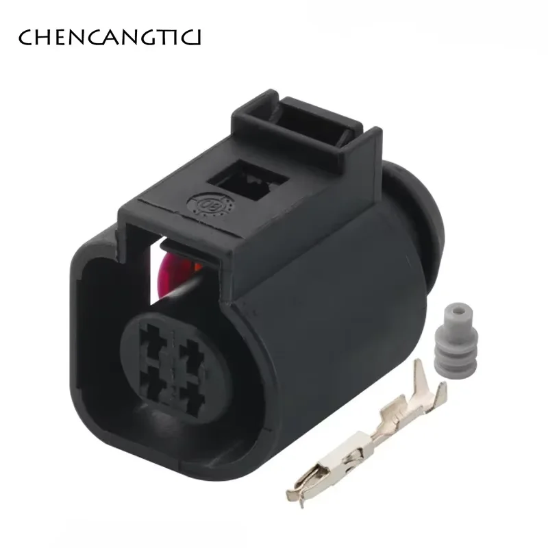 

1 комплект, 4-контактный автоматический датчик температуры воды, штекер, мужской и женский герметичный автомобильный электрический разъем для Audi VW Wire 4B 0973812 4Б 0973712