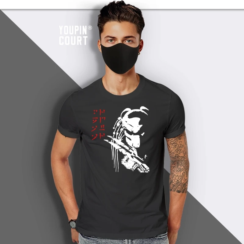 

Cotton T-Shirt Movie geek t-shirt Alien t-shirt predator men t shirt