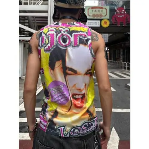 Майка женская/мужская с принтом в стиле Харадзюку 2000s