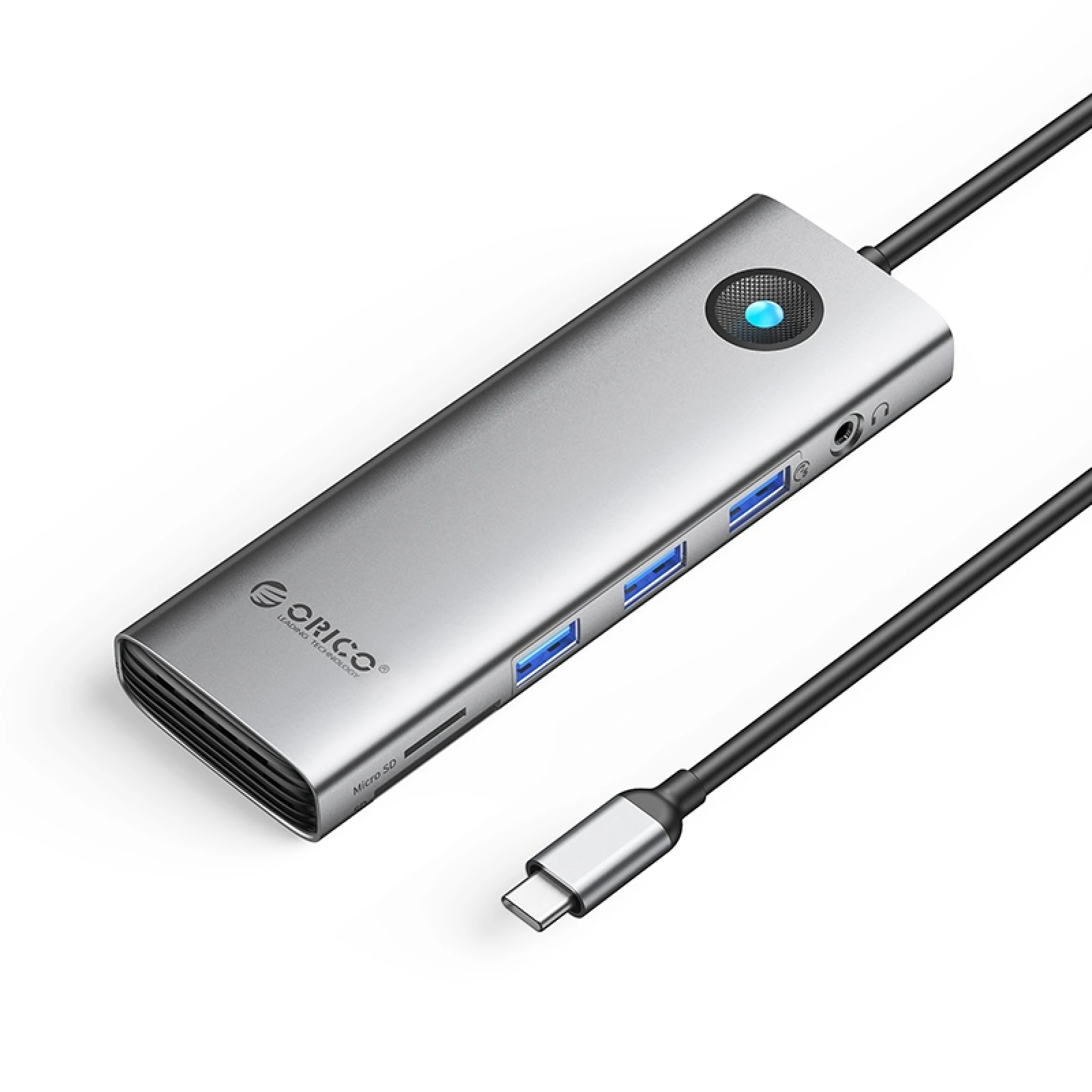 

Док-станция многофункциональная ORICO PW11-10P Type-C / USB-C 10 в 1, 5 Гбит/с, поддерживает Windows/Linux/Mac OS/Android